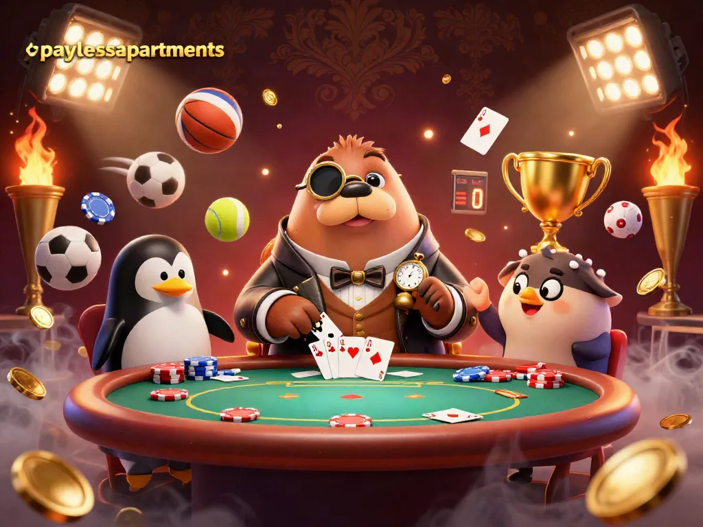 Play poker with paylessapartments through thrilling underwater adventures featuring a walrus, penguin dealer, and pufferfish!