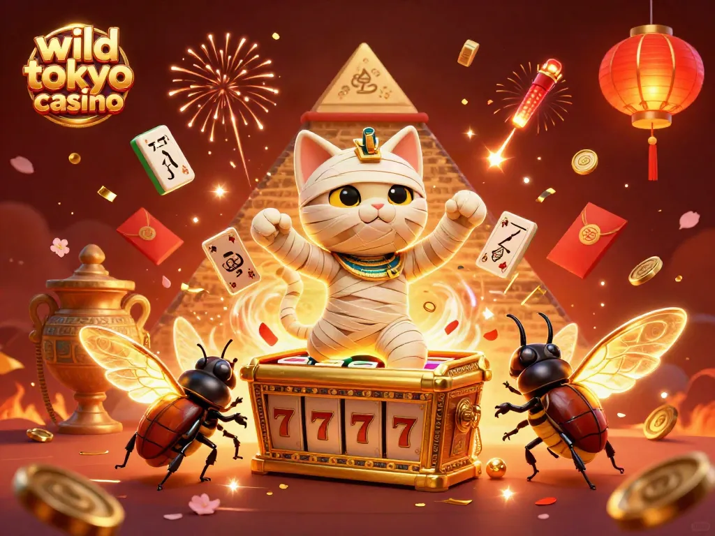 Experience the excitement of wild tokyo casino with dynamic slot reels and vibrant characters.